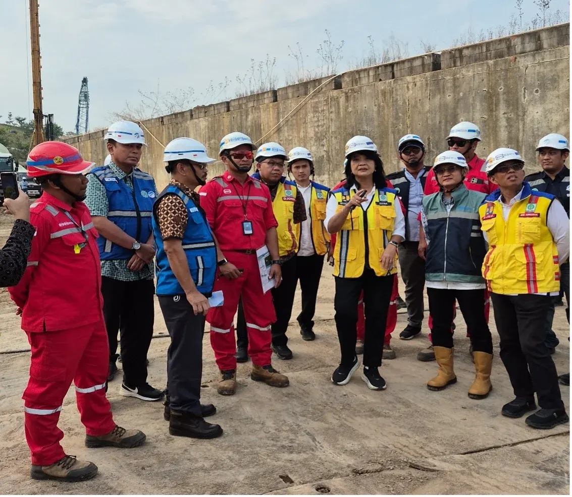Wamen PU Tinjau Penanganan Longsor di Tol Cisumdawu KM 177 dan KM 207